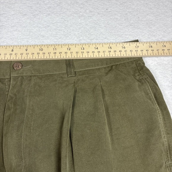 Tommy Bahama Men's Silk Pleated Dress Pants 36x27 Khaki Green Relaxed Fit - Picture 11 of 14